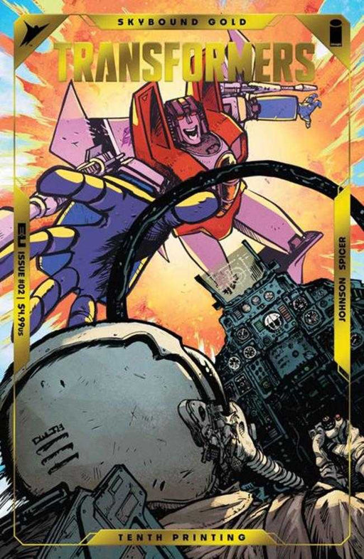 Transformers #2 10 Th Printing Cover A Daniel Warren Johnson & Mike Spicer Emboss & Gold Foil Image Comics