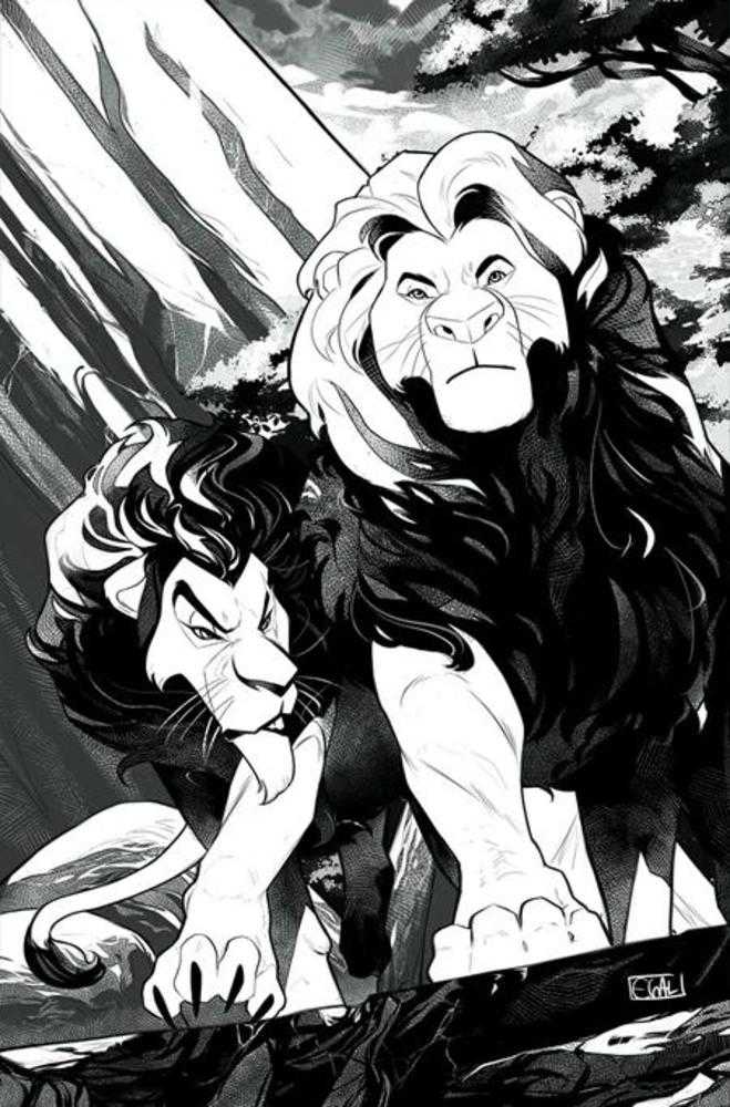 Lion King #3 Cover J Inc 1:5 Bonus Edwin Galmon Line Art Full Art Variant Dynamite Entertainment