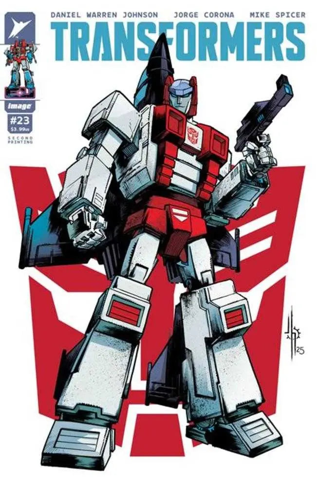 Transformers #23 2nd Printing Cover B Jason Howard Autobot Variant Image Comics