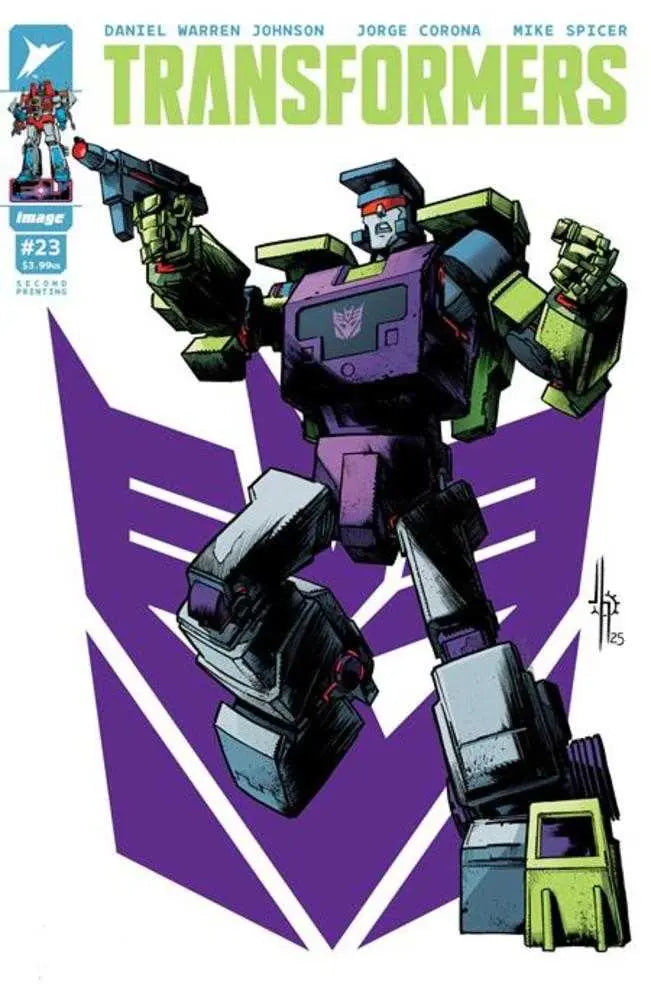 Transformers #23 2nd Printing Cover A Jason Howard Decepticon Image Comics
