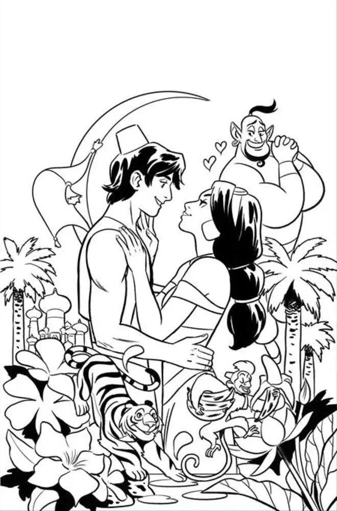 Aladdin #1 Cover K Inc 1:15 Natacha Bustos Line Art Full Art Variant Dynamite Entertainment
