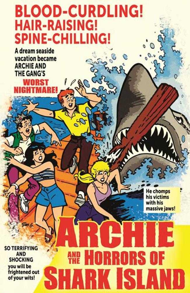 Archies TV Laugh Out #79 Facsimile Edition Cover B Stan Goldberg Jaws Parody Movie Poster Variant Archie Comics