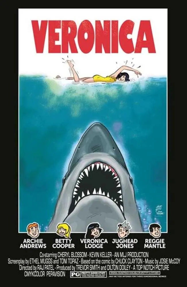Archies TV Laugh Out #79 Facsimile Edition Cover C Dan Parent Rosario Tito Pena Veronica Movie Poster Foil Variant Limited To 1000 Copies Archie Comics