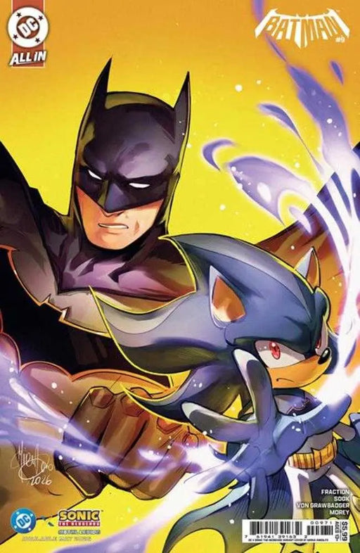 Batman #9 Cover F Mirka Andolfo DC X Sonic Card Stock Variant DC Comics