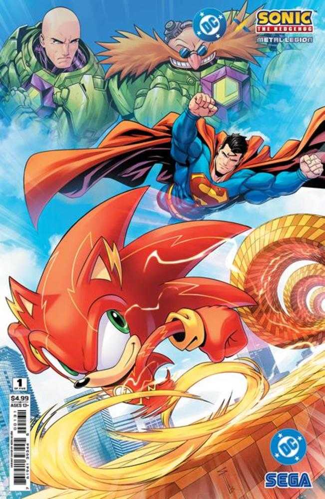 DC X Sonic The Hedgehog The Metal Legion #1 (Of 5) Cover C Serg Acuna Card Stock Variant DC Comics
