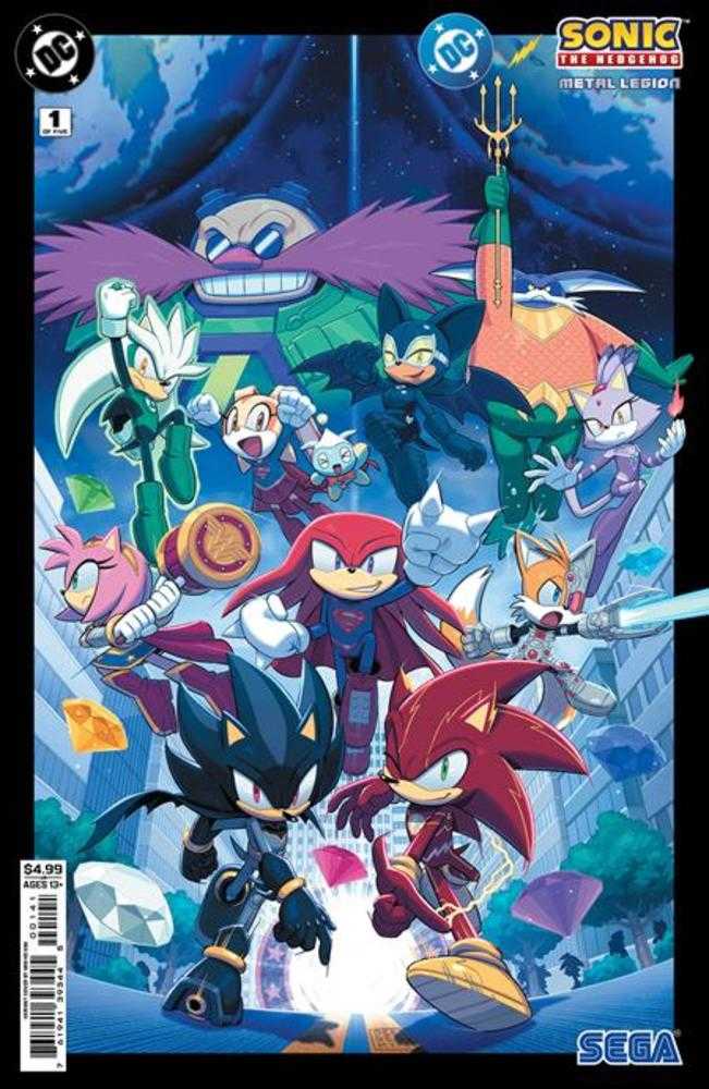 DC X Sonic The Hedgehog The Metal Legion #1 (Of 5) Cover D Min Ho Kim Card Stock Variant DC Comics
