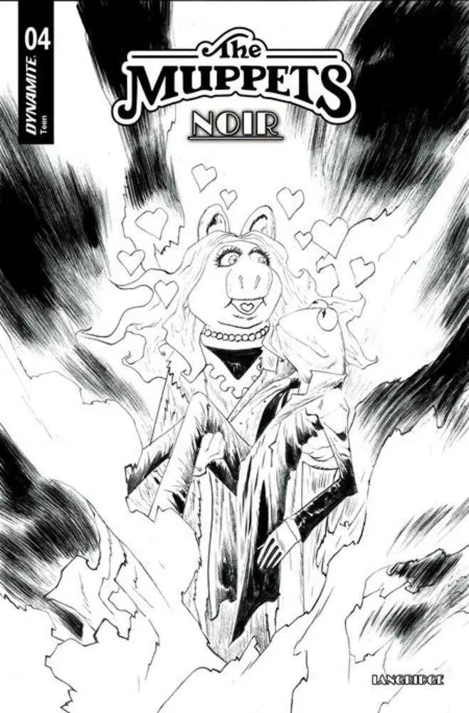 Muppets Noir #4 Cover D 1 in 10 Jae Lee Line Art Variant Dynamite Entertainment