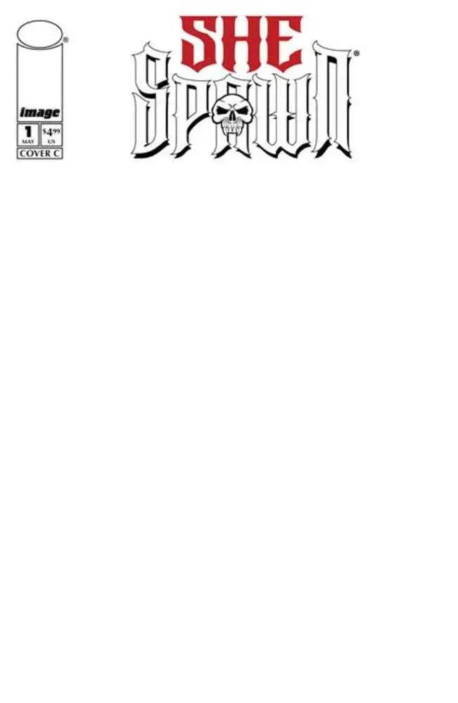 She Spawn #1 (Of 5) Cover C Blank Sketch Variant Image Comics