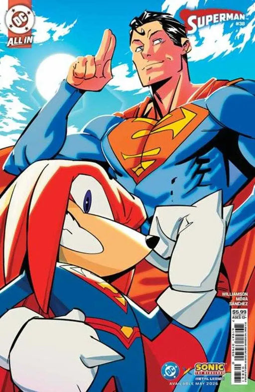 Superman #38 Cover F Daniele Di Nicuolo DC X Sonic Card Stock Variant (The Reign Of The Superboys) DC Comics