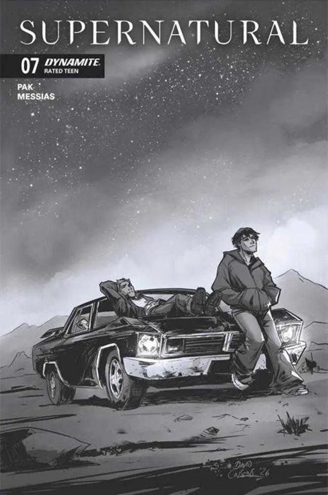 Supernatural #7 Cover G 1 in 10 David Cousens Line Art Variant Dynamite Entertainment