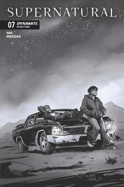 Supernatural #7 Cover G 1 in 10 David Cousens Line Art Variant Dynamite Entertainment