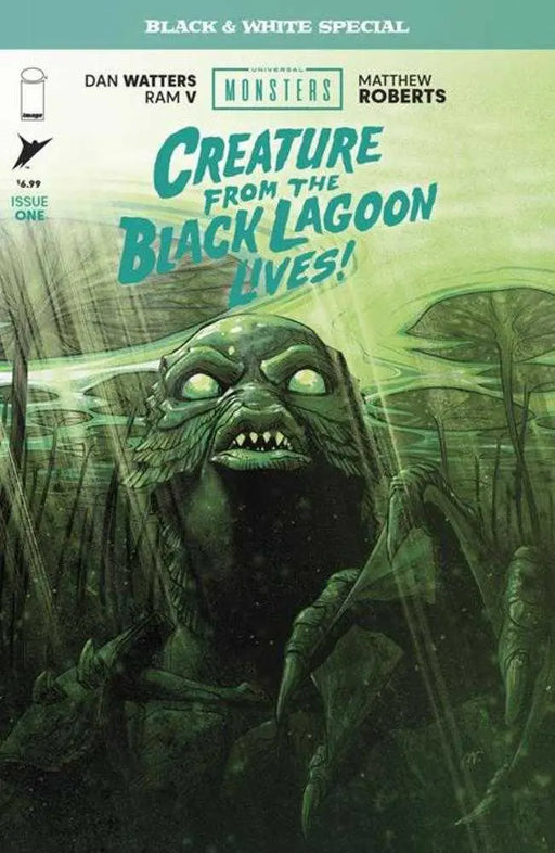 Universal Monsters Creature From The Black Lagoon Lives Black & White Special #1 (Of 2) Cover A Matthew Roberts Image Comics