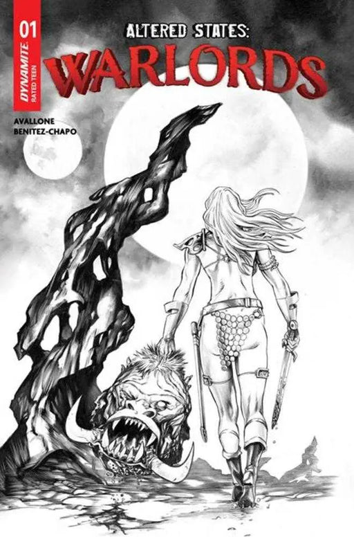 Altered States Warlords #1 Cover J 1 in 10 Mike Rooth Line Art Variant Dynamite Entertainment
