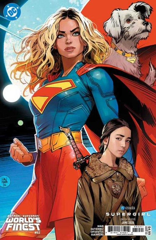 Batman Superman Worlds Finest #52 Cover D Dan Mora Supergirl Movie Card Stock Variant DC Comics