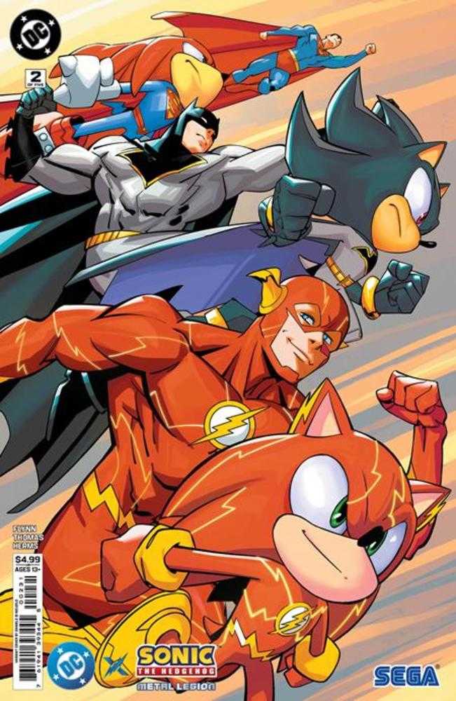 DC X Sonic The Hedgehog The Metal Legion #2 (Of 5) Cover C Daniele Di Nicuolo Card Stock Variant DC Comics