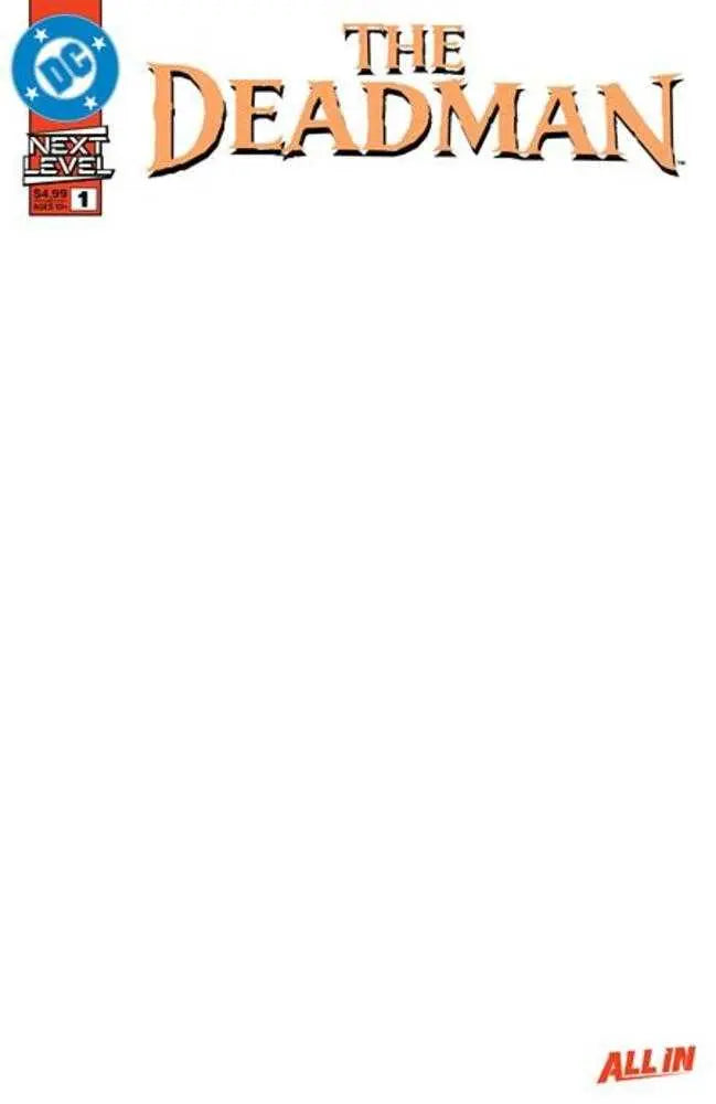 Deadman #1 (Of 6) Cover F Blank Card Stock Variant DC Comics