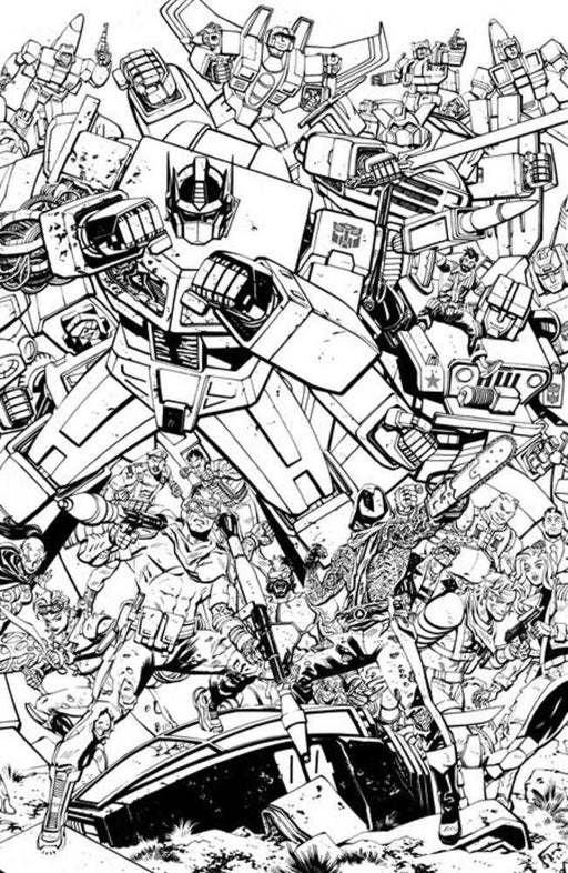 G.I. Joe #23 Cover G Tom Reilly Transformers Black & White Energon Universe 3rd Anniversary Connecting Variant Image Comics