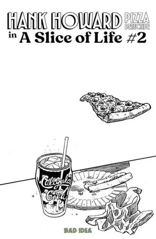 Hank Howard Pizza Detective A Slice Of Life #2 (Of 2) Cover C David Lapham Pizza Sketch Variant Bad Idea