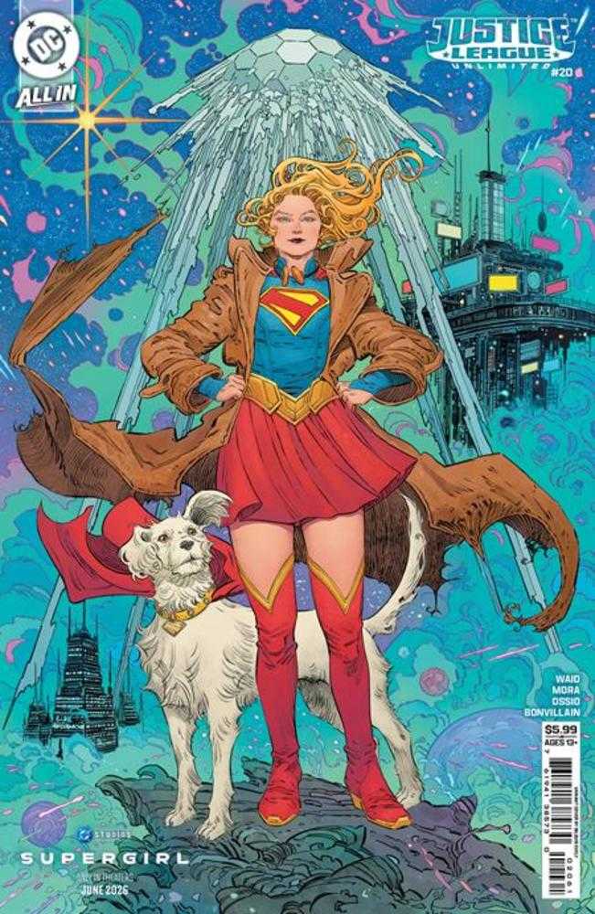 Justice League Unlimited #20 Cover F Bilquis Evely Supergirl Movie Card Stock Variant DC Comics