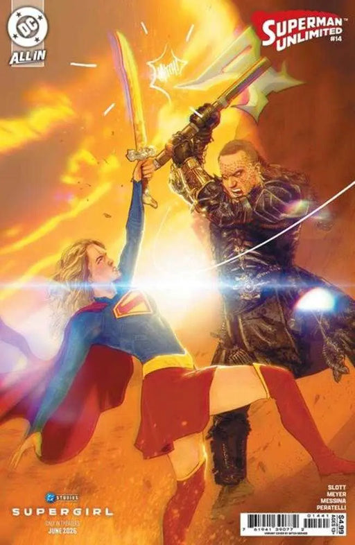 Superman Unlimited #14 Cover D Mitch Gerads Supergirl Movie Card Stock Variant (The Reign Of The Superboys) DC Comics