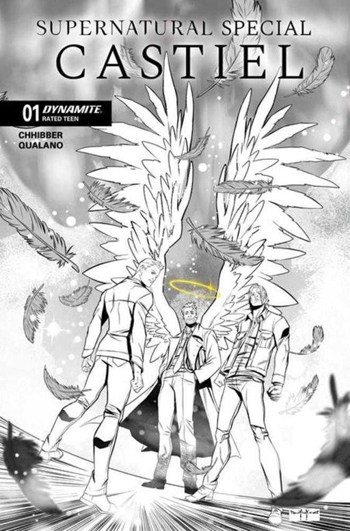 Supernatural Special Castiel #1 (One Shot) Cover H 1 in 10 Pasquale Qualano Line Art Variant Dynamite Entertainment