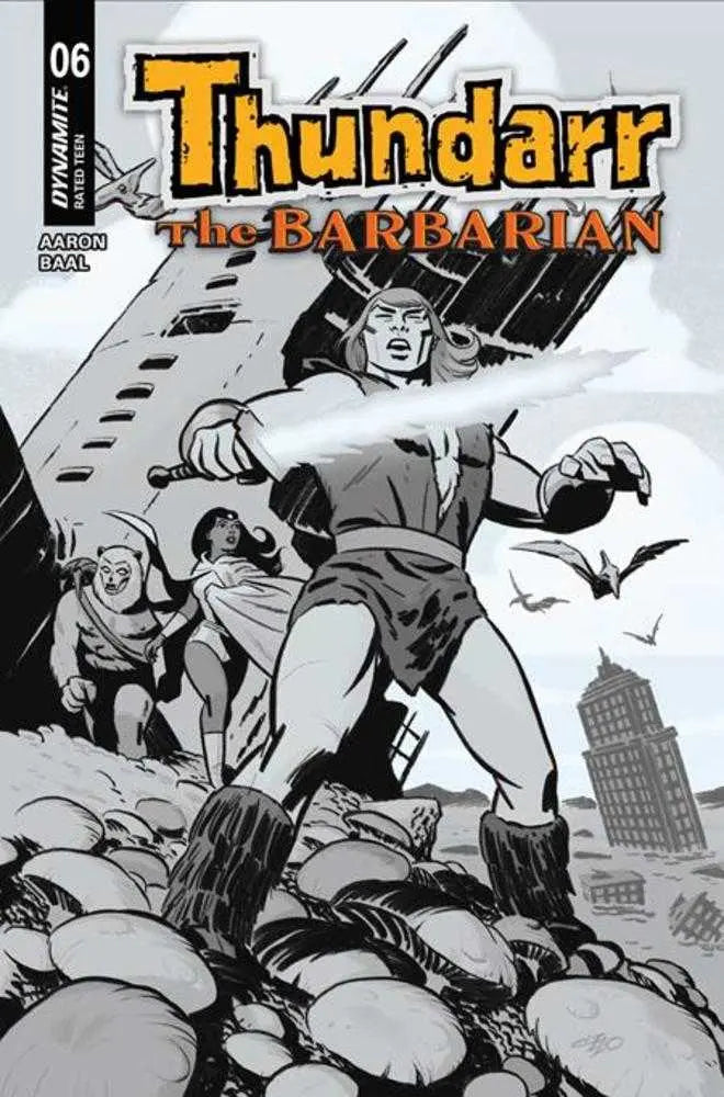 Thundarr The Barbarian #6 Cover F 1 in 10 Michael Cho Line Art Variant Dynamite Entertainment