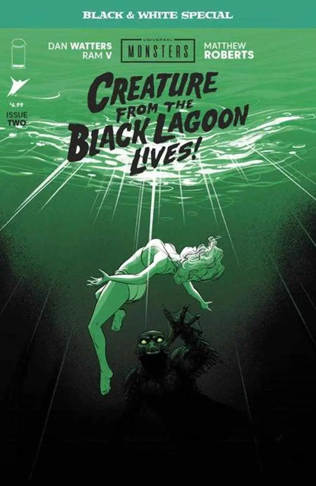 Universal Monsters Creature From The Black Lagoon Lives Black & White Special #2 (Of 2) Cover A Matthew Roberts Image Comics