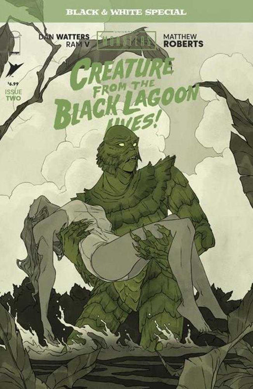Universal Monsters Creature From The Black Lagoon Lives Black & White Special #2 (Of 2) Cover B Abigail Larson Variant Image Comics