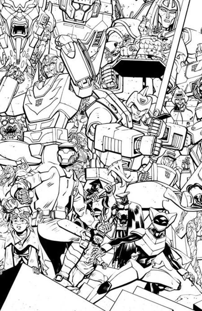 Void Rivals #31 Cover I Tom Reilly Energon Universe 3rd Anniversary Black & White Variant Image Comics