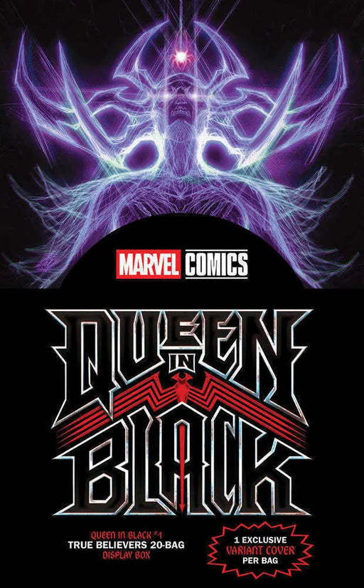 Queen In Black #1 True Believers 20 Bag Display Box Marvel Comics