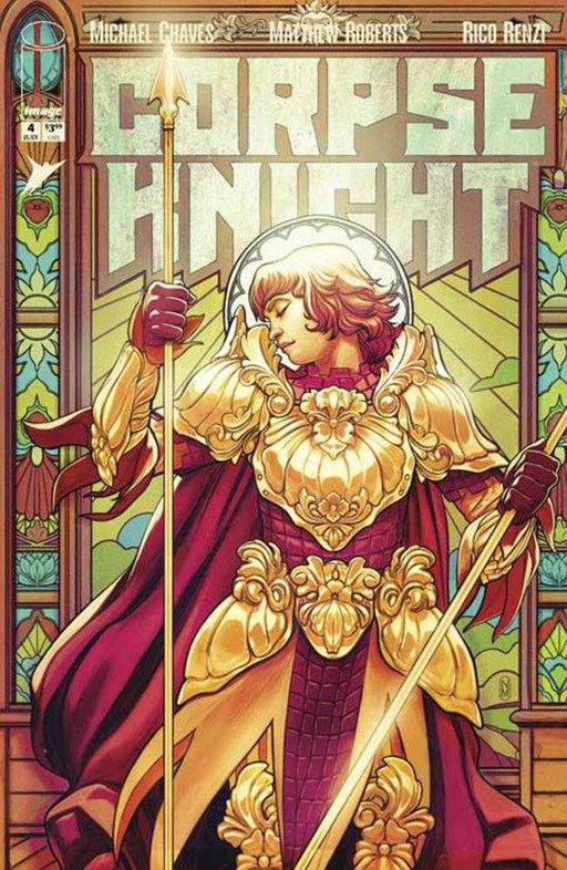 Corpse Knight #4 (Of 6) Cover D 1 in 25 Nimit Malavia Stained Glass Variant (Mature) Image Comics