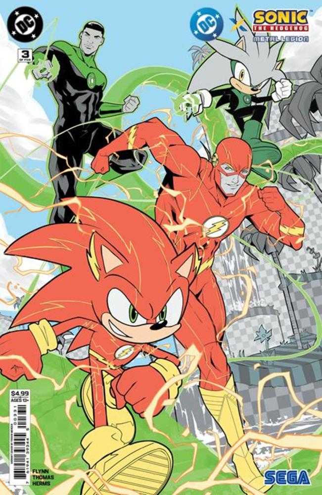 DC X Sonic The Hedgehog The Metal Legion #3 (Of 5) Cover C Travis Mercer Card Stock Variant DC Comics