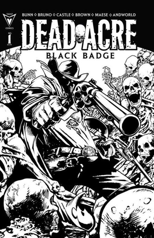 Dead Acre #1 Cover E Inc 1:4 (40) Nathan Gooden Black & White Variant Vault Comics