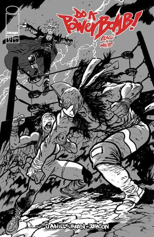 Do A Powerbomb Black And White #1 (Of 3) Cover C Daniel Warren Johnson Variant Image Comics