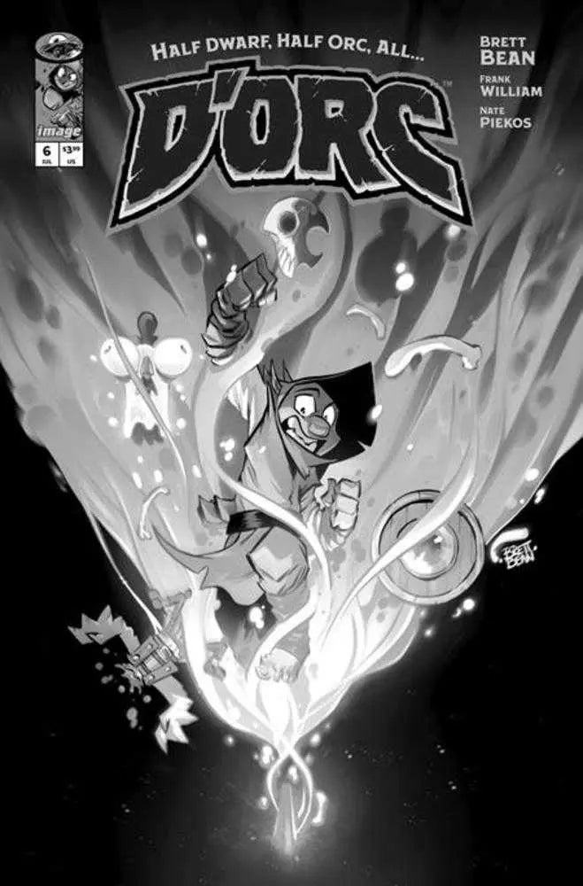 D'orc #6 Cover C 1 in 25 Brett Bean Black & White Variant Image Comics