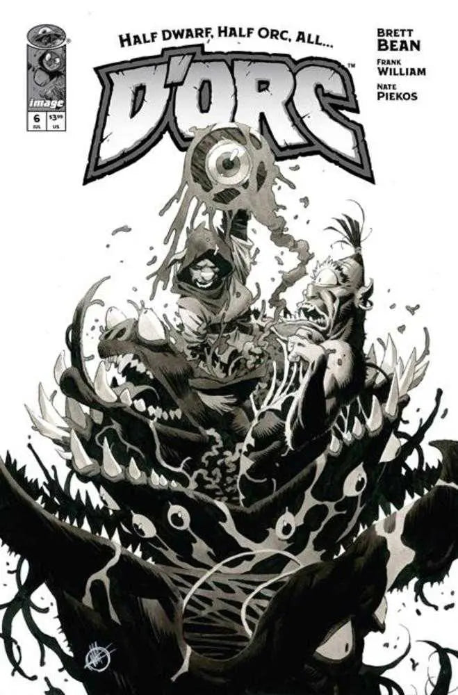 D'orc #6 Cover D 1 in 50 Matteo Scalera Black & White Variant Image Comics