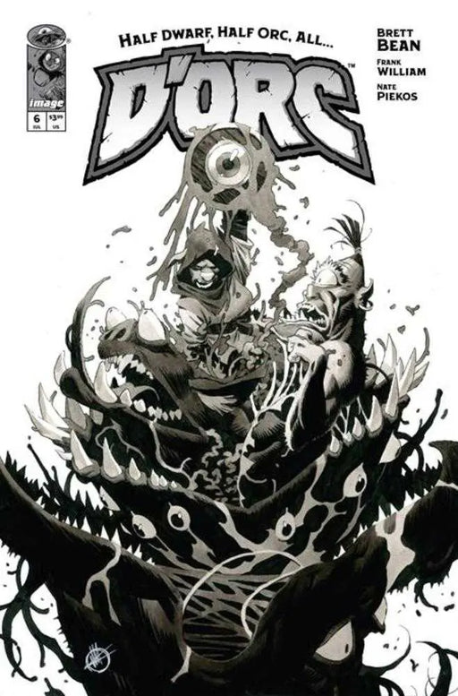 D'orc #6 Cover D 1 in 50 Matteo Scalera Black & White Variant Image Comics