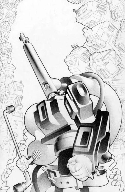 Faceless And The Family Maze Of The Mechanical Aliens #1 (Of 4) Cover D 1 in 10 Matt Lesniewski Black & White Variant Oni Press