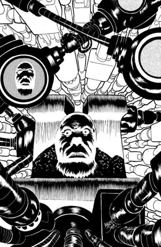 Faceless And The Family Maze Of The Mechanical Aliens #1 (Of 4) Cover E Inc 1:20 Kelley Jones Black & White Variant Oni Press