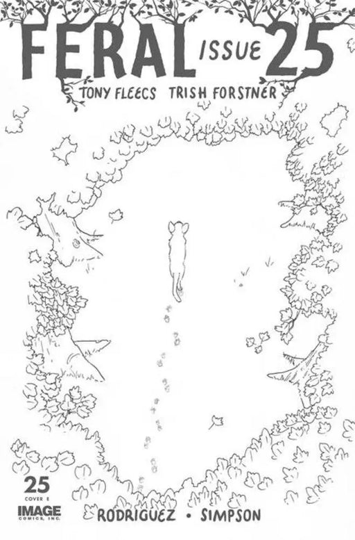 Feral #25 Cover G 1 in 25 Patrick Horvath Black & White Variant Image Comics