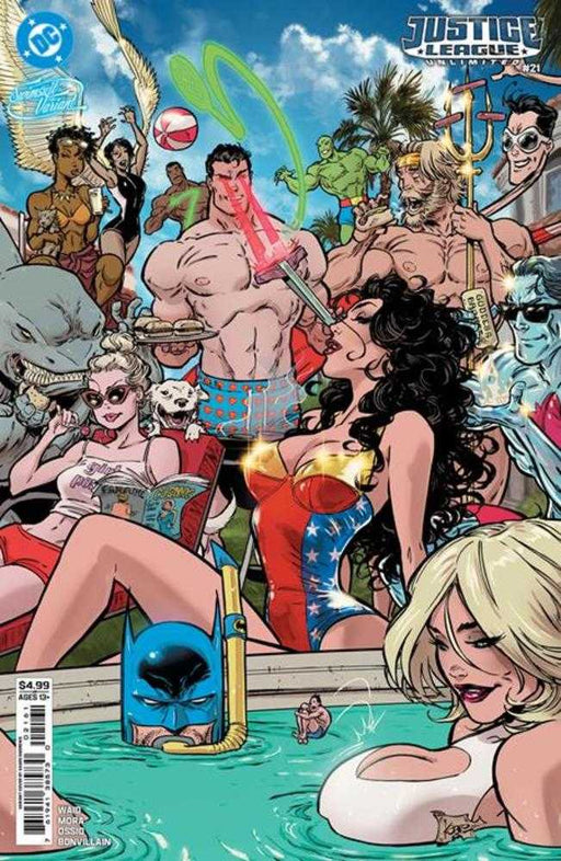Justice League Unlimited #21 Cover F Kaare Andrews Swimsuit Card Stock Variant DC Comics