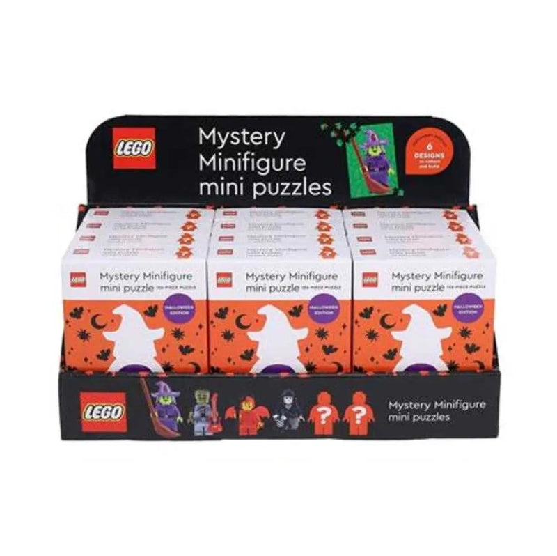 Lego Mystery Minifigure Puzzles (Halloween Edition) 12 Box Display Chronicle Books