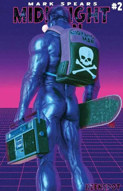 Mark Spears Midknight Man #2 Cover E Mark Spears Electric Blue Variant Ex Posse Holdings/Keenspot