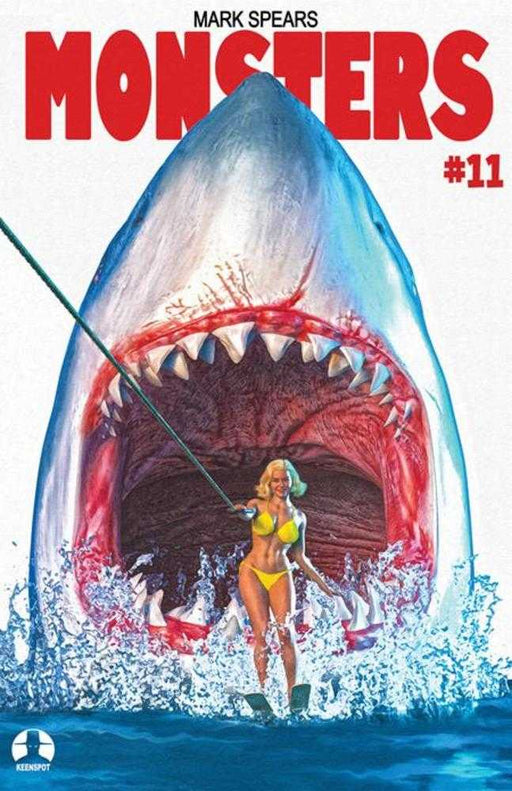Mark Spears Monsters #11 Cover C Mark Spears Shark Week Jaws 2 Homage Variant Ex Posse Holdings/Keenspot