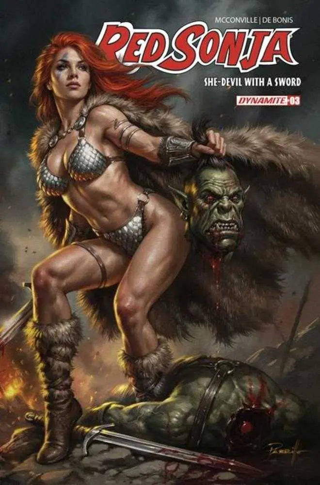 Red Sonja She Devil With A Sword #3 Cover B Lucio Parrillo Variant Dynamite Entertainment
