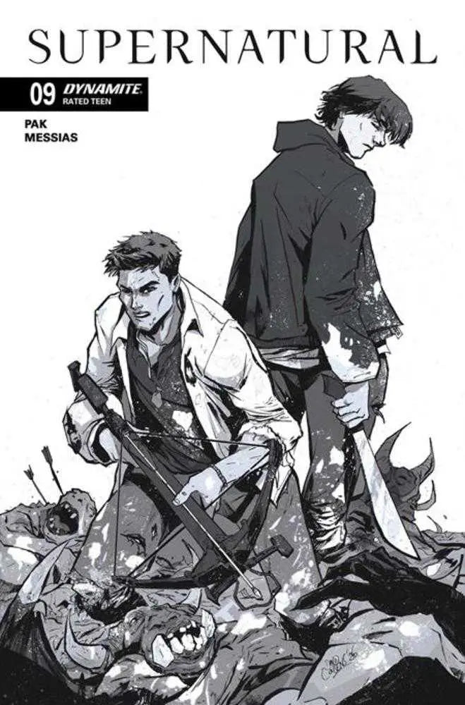 Supernatural #9 Cover G 1 in 10 David Cousens Line Art Variant Dynamite Entertainment