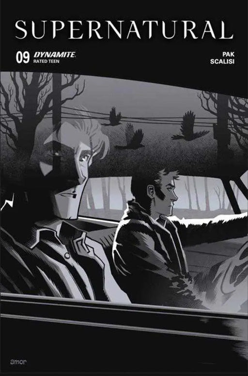 Supernatural #9 Cover H 1 in 10 John Amor Line Art Variant Dynamite Entertainment