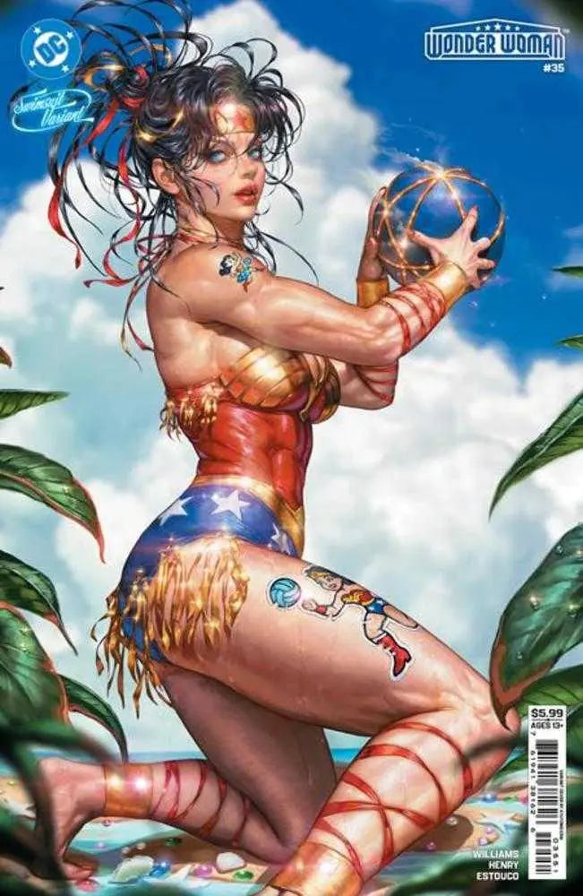 Wonder Woman #35 Cover E Kyuyong Eom Swimsuit Card Stock Variant DC Comics