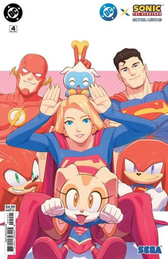 DC X Sonic The Hedgehog Metal Legion #4 (Of 5) Cover B Min Ho Kim Card Stock Variant DC Comics