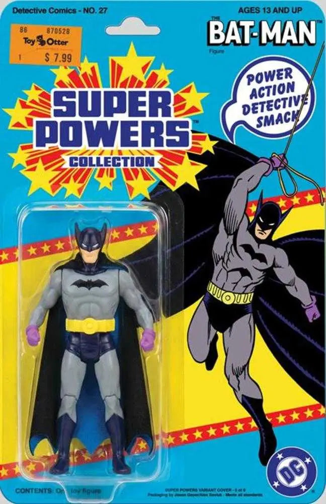 Detective Comics #27 Facsimile Edition Cover B Jason Geyer & Alex Saviuk First Appearance Batman Super Powers Action Figure Card Stock Variant (2026) DC Comics